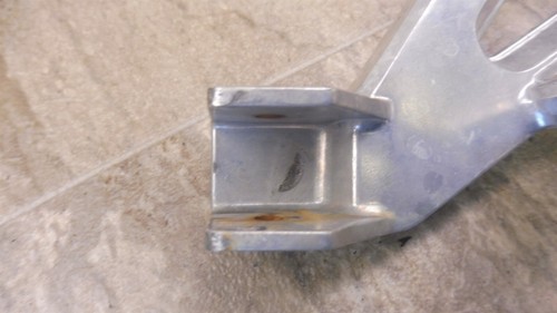 1985 Honda CB650 Night Hawk H570-1) left right rear foot peg mounts brackets - Picture 5 of 12