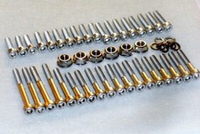 Kawasaki KE175 D2-D5 80-83 Engine Covers 42x Stainless Allen Bolt Flange Nut Kit