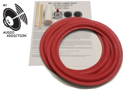 Cerwin Vega 10" Speaker Foam Surround Repair Kit - Refoam 2 Speakers, Lord Of Bass Brand, DIY Fix