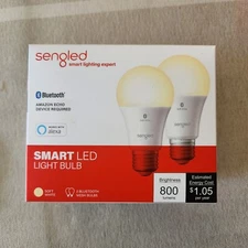 Sengled Bluetooth Smart Bulb 2 Pack - 800 Lumens - 60 W Equivalent - Dimmable