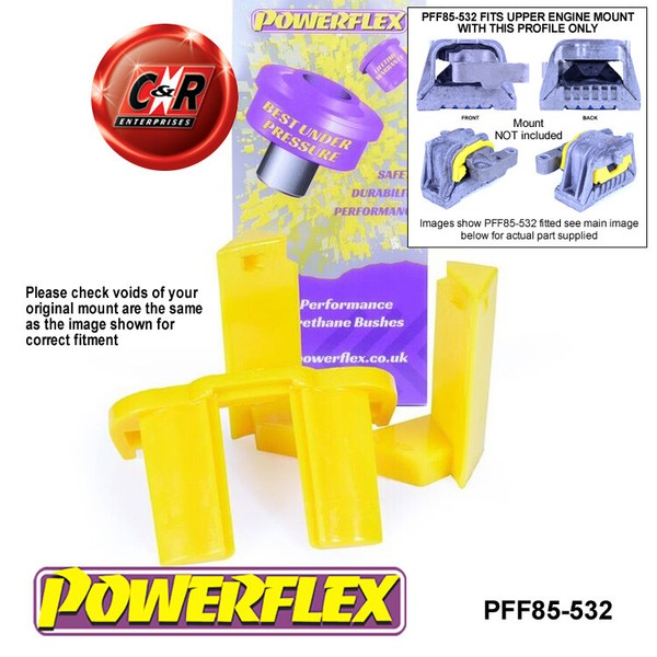 Powerflex Road Oberer Motorlager Einsatz FüR Vw Golf MK6 + R (09-12) PFF85-532-image