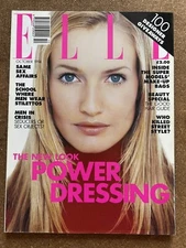 ELLE UK Magazine Karen Mulder October 1994 Vintage British Fashion