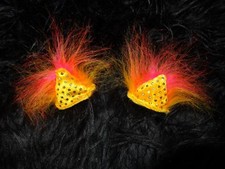 HÖRNER  Helm Skihelm Glitzer pink gelb  Puschel Helmohren Kinder Fahrradhelm