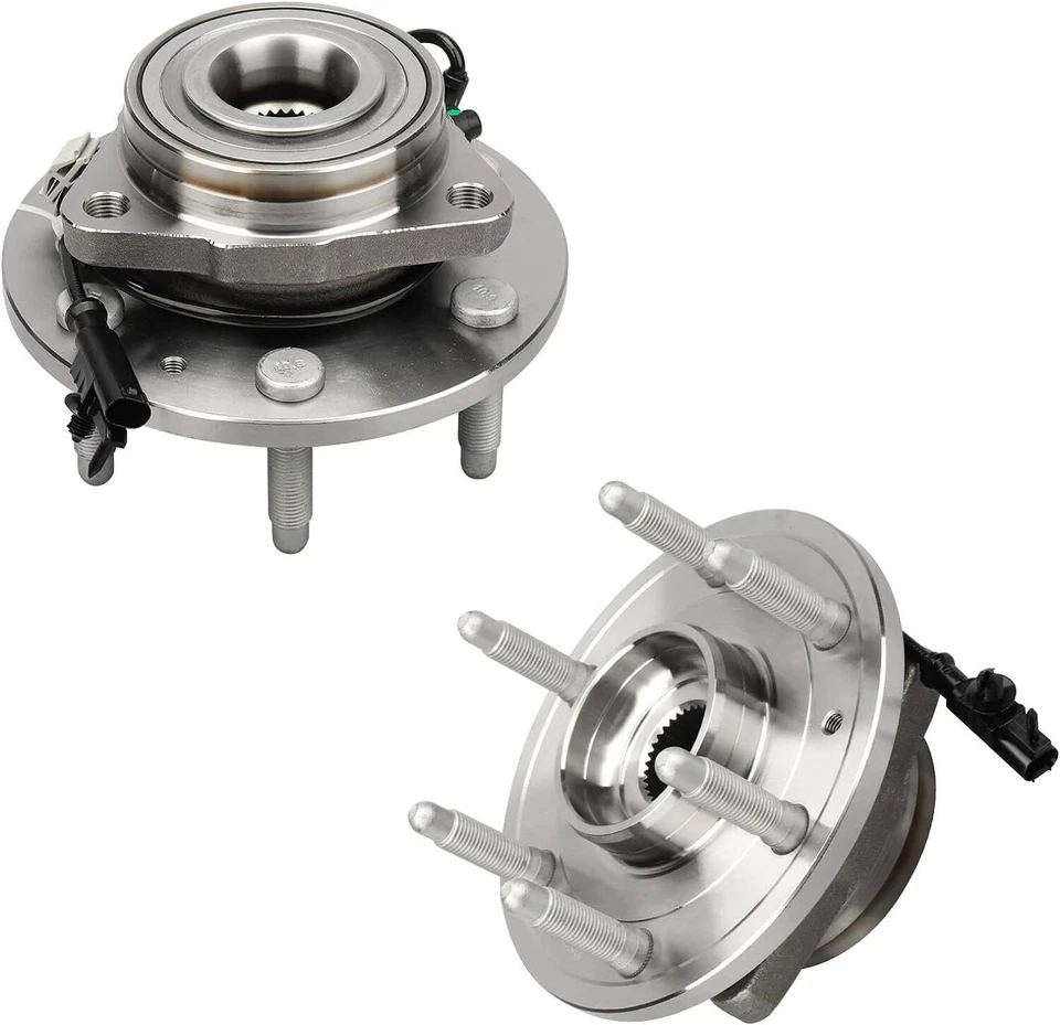 Par de rolamentos de cubo de roda dianteira para 2007-2013 Chevy Silverado GMC Sierra 1500 Tahoe - Imagem 3 de 4