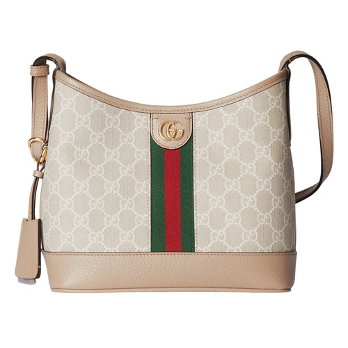 GUCCI Ophidia Small $2350 Beige And White GG Canvas Shoulder Bag New & Authentic