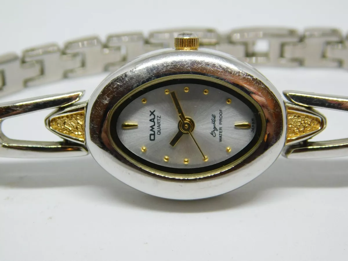 Omax crystal watch price sale
