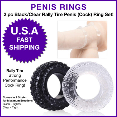 Tire Penis Ring Cock Erection Prolong Sex Delay Ejaculation Enlarger  Enhancer | eBay