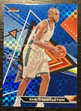 2024 Topps Finest Kris Middleton SP Blue Refractor 64/75 Bucks Uncommon