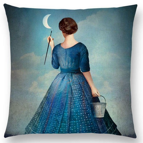 New Elegant lady cute girl Shakespeare imagine Fantasy oil paintingCushion Cover - Picture 28 of 37