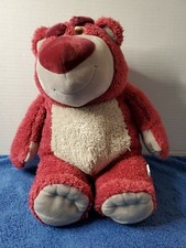 Disney Store Pixar Plush Lotso Teddy Bear Toy Story Stuffed Animal 14"
