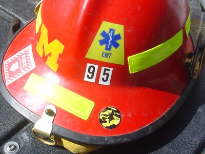 高級素材使用ブランド Paul Helmet Fire Red Fireman Firefighter 5 Legacy Conway 警察グッズ