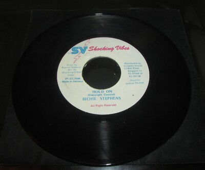RICHlE STEPHENS Hold On ORIG 1st JAMAICA 1995 SHOCKING VIBES Reggae 45''