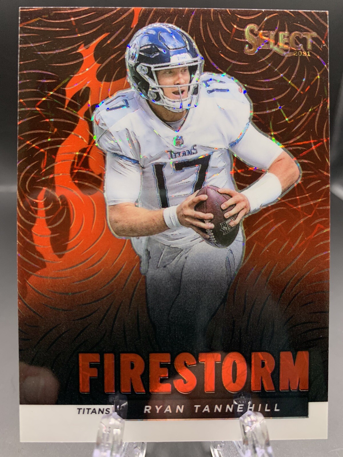 2021 Select NFL Firestorm Ryan Tannehill Case Hit SSP 1/1 Tennessee Titans FS-13