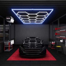 14 Hexagon LED Lighting Car Detail Retail Garage Workshop Home Gym Ceiling Light