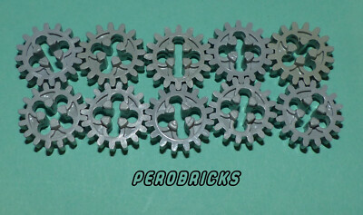 LEGO Technic Technique 10 x Gear 16 Teeth #4019 Light Grey