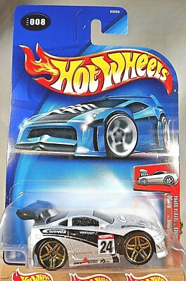 ミニカー Hot Wheels GT-R R34,80 Supra 2004 Hot Wheels #8 First Editions 'Tooned TOYOTA SUPRA Silver