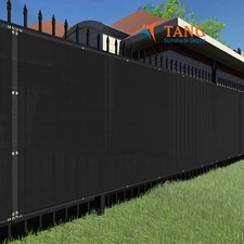 6ft Privacy Fence Screen Black Windscreen Garden Heavy Duty Mesh Shade Net Cover