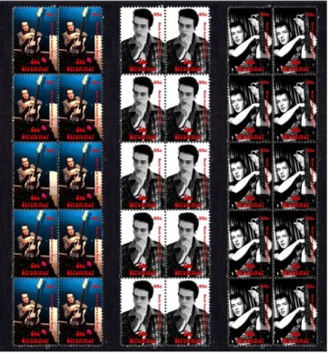 Joe Strummer The Clash Set Of 3 Mint Stamp Strips 2