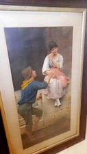 PEARS SOAP ANNUAL CHROMOLITHOGRAPH)The Fisherman's Wooing 1894