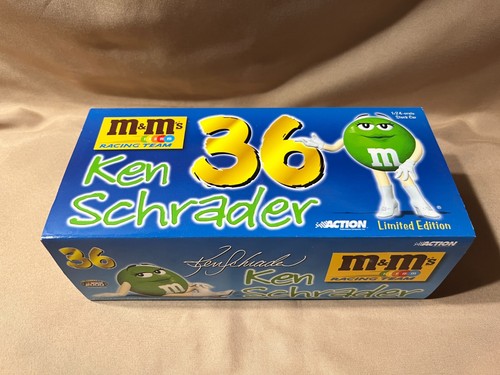 Ken Schrader #36 M&M's/Green 2000 Grand Prix 1:24 Clear Window Bank Diecast #874 - Picture 2 of 11