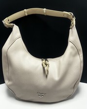 Borsa a tracolla David Jones Paris panna beige hobo stile classico
