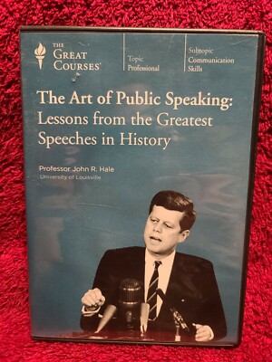 Shelf162i Audiobook~ the great courses - the art of public speaking-John r. Hale
