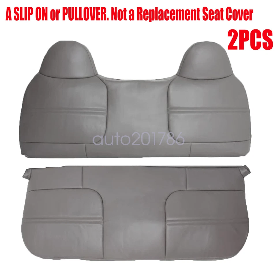 For 1999-2002 Ford F350 F450 F550 XL Super Duty Full Bottom Top Bench Cover Gray Foto 2 de 4