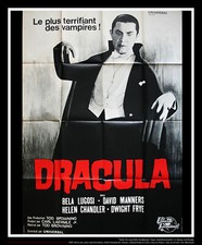 DRACULA Bela Lugosi French Grande Vintage Movie Poster Original R1966