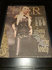 Cher Song For The Lonely Rare Original Radio Promo Poster Ad Framed!