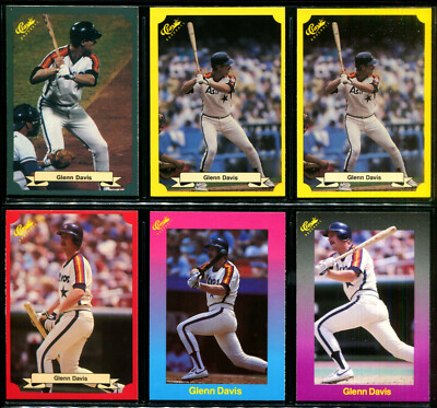 GLENN DAVIS HOUSTON ASTROS BALTIMORE ORIOLES 10 Different Classic Baseball Cards