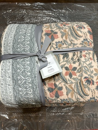 NWT Studio D Tasha Bordered Floral Full/Queen Quilt & Shams Set 5Pc - Picture 6 of 8