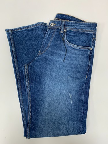 Herren Pepe Jeans Future Straight Cut Denim Mid Wash Größe W32-L32 PW207393HV42