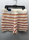 Old Navy Women's Striped Crochet Knit Shorts Multicolor 100% Cotton NWT Sz L — photo 2