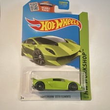 Hot Wheels HW Workshop Lamborghini Sesto Elemento 1:64 Green Diecast Unopened