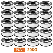 20KG White TECBEARS PLA+ Filament 3D Printer 1.75mm PLA Filament for Toys/Model