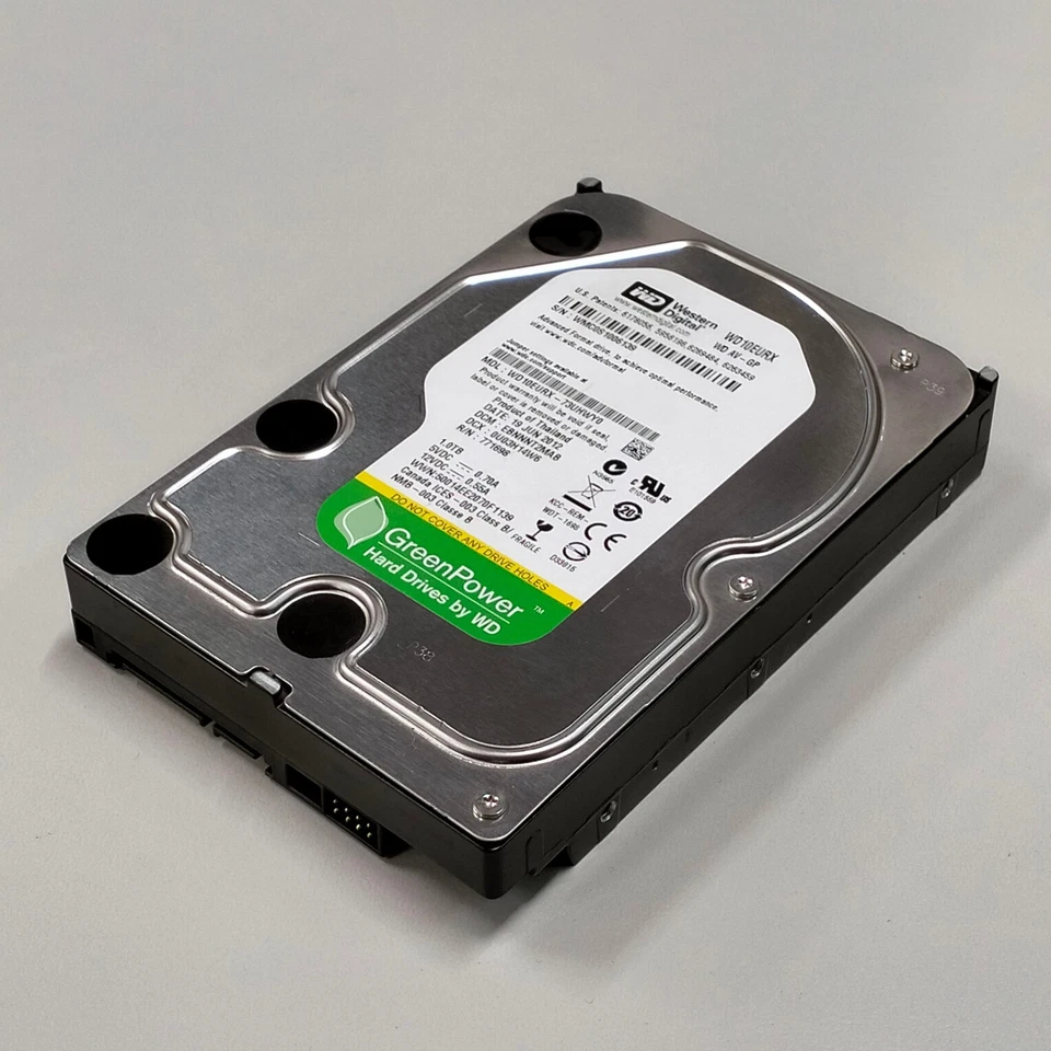 WD Green 1TB 3.5" SATA HDD 5400 RPM 6Gb/s 64MB Cache Hard Drive WD10EURX - Image 3 of 4