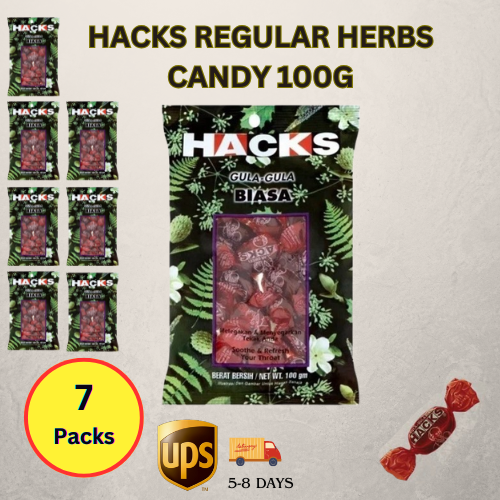 Hacks Regular Herbs Hard Candy Drops | Soothing Cough & Throat