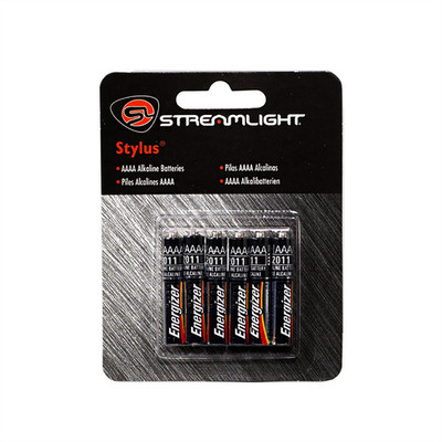 65030Streamlight AAAA Batteries - 6pk - Silver