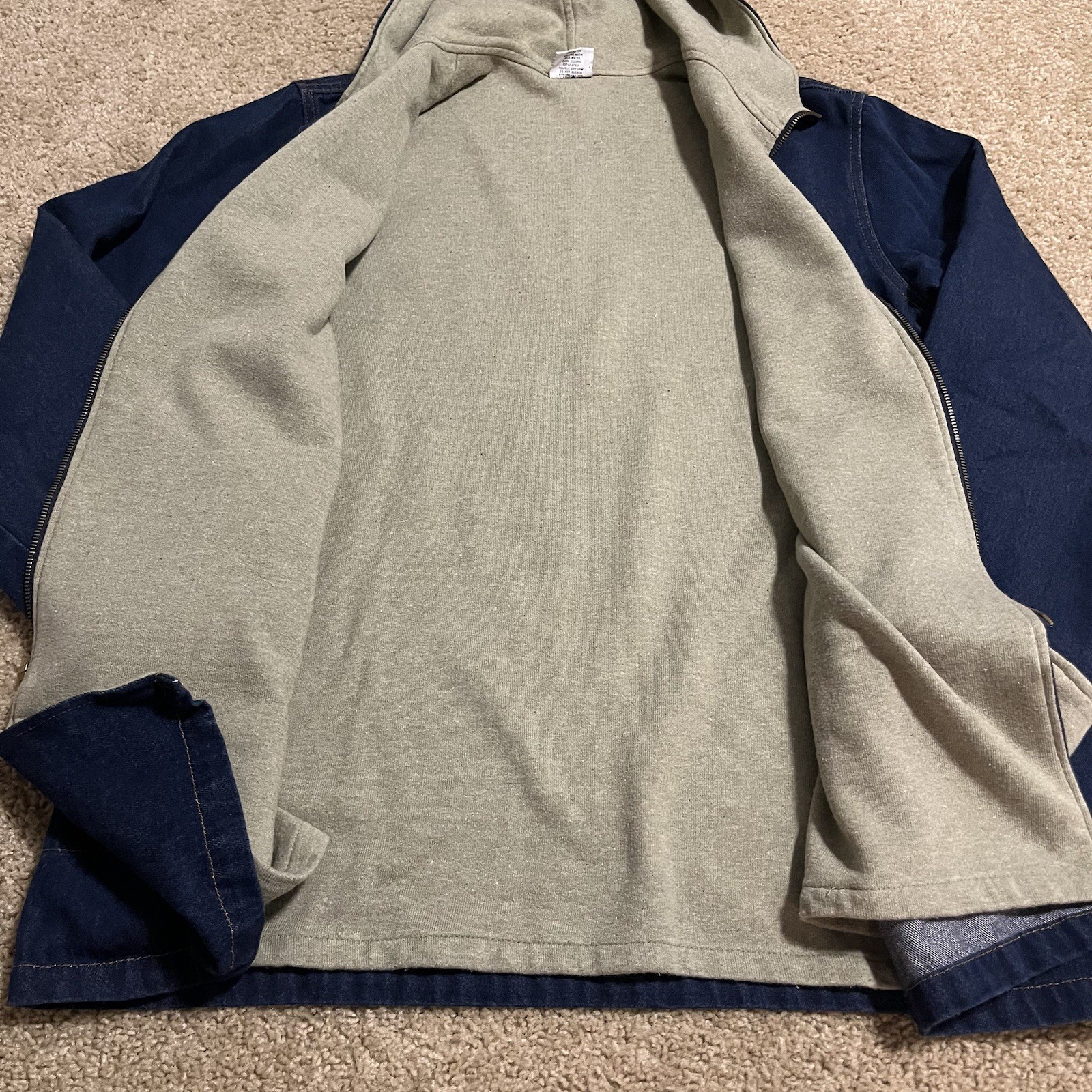 CMC Denim Jacket Button Front Pockets Casual Made… - image 5