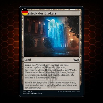 MTG - Brokers Hideout/Versteck der Brokers - SNC - Deutsch - EX