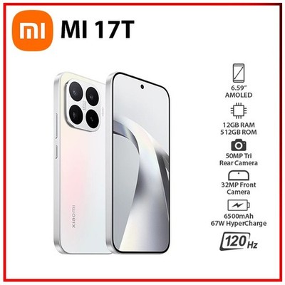 (New) Xiaomi 17T 5G 12GB+512GB WHITE Dual SIM Unlocked Android Mobile Phone