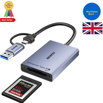 10Gbps CFexpress Kartenleser - USB-C/USB-A 2-in-1 Adapter mit