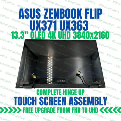 ASUS Zenbook Flip S13 OLED UX371E 4K LCD Screen Touch Assembly Complete Display