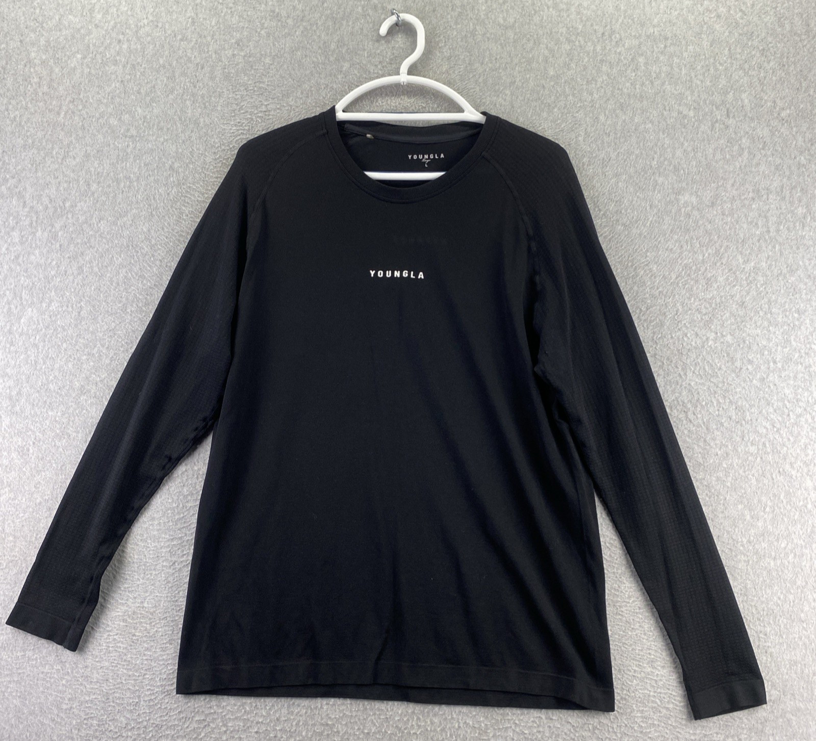 YoungLA Large Black Athletic Performance Long Sle… - image 1