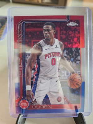 Topps Chrome 2025 Jalen Duren #57 Detroit Pistons NBA 2024-25