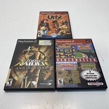 PlayStation 2 Bundle: The Urbz - Sims in the City, Tomb Raider & Namco Museum