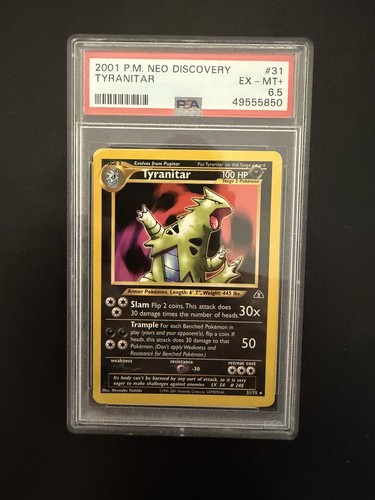 Tyranitar (Unlimited) graded PSA 6.5 for sale on eBay