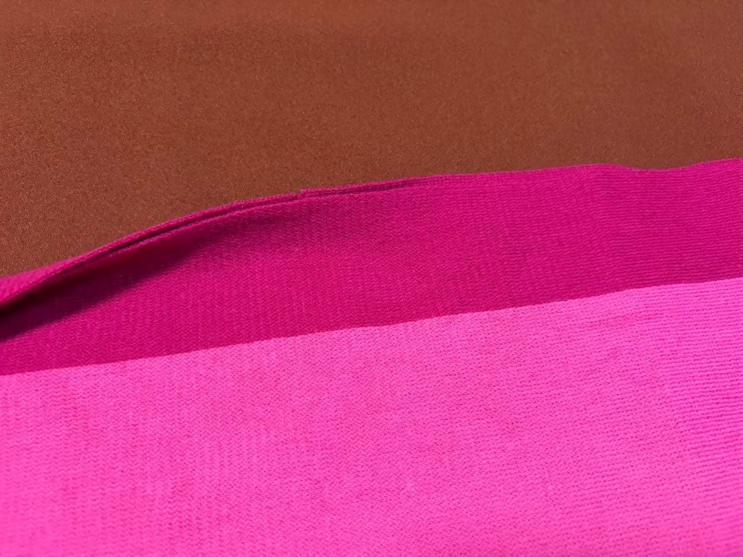 Thierry Mugler Pink Black Scarf 150cm x 35cm Women's Fashion image 4