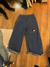 KikWear Vintage Super Wide Leg 32x34 Embroidered Pocket