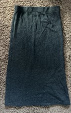 Universal Thread Women  s Charcoal Gray Knit Maxi Skirt - Size: Large